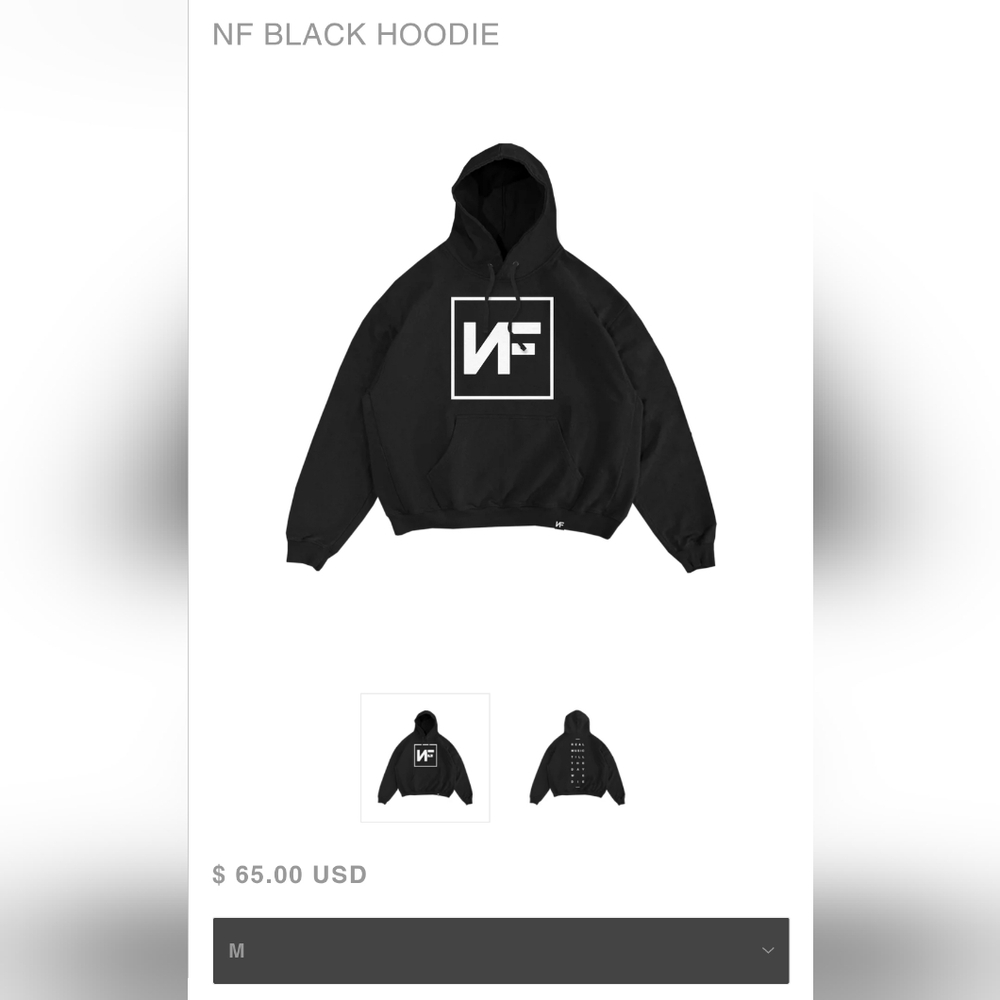 Music Artist NF Logo Hoodie